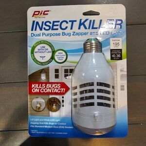 PIC Insect Killer Dual Purpose Bug Zapper LED Light bulb